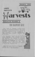 Lawn Institute harvests. Vol. 33 no. 4 (1987 January)
