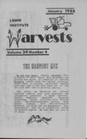 Lawn Institute harvests. Vol. 34 no. 4 (1988 January)