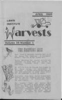 Lawn Institute harvests. Vol. 36 no. 1 (1989 April)