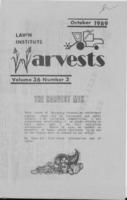 Lawn Institute harvests. Vol. 36 no. 3 (1989 October)