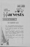 Lawn Institute harvests. Vol. 37 no. 2 (1990 July)