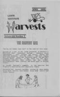 Lawn Institute harvests. Vol. 38 no. 1 (1991 April)