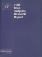 1985 Iowa turfgrass research report