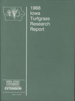 1988 Iowa turfgrass research report