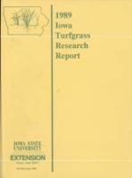 1989 Iowa turfgrass research report