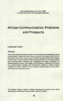 African communication : problems and prospects
