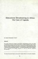 Educational broadcasting in Africa : the case of Uganda