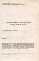 The mass media and regional integration in Africa