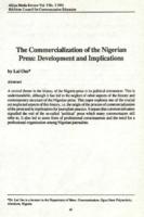 The commercialization of the Nigerian press : development and implications