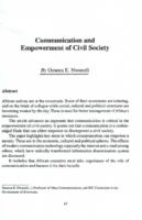 Communication and empowerment of civil society