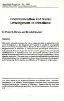 Communication and rural development in Swaziland