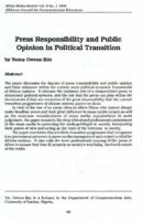 Press responsibility and public opinion in political transition