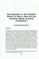 Participation or the popular : where to find a nest for the restless minds of rural transition?