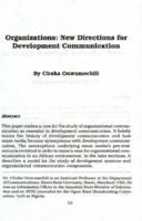 Organizations : new directions for development communication
