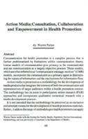 Action media : consultation, collaboration and empowerment in health promotion