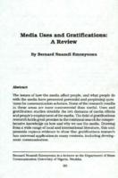 Media uses and gratifications : a review
