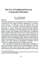 The use of traditional forms in community education
