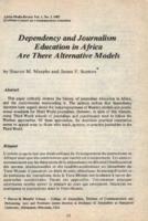 Dependency and journalism education in Africa : are there alternative models