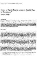 Issues of equity in and access to health care in Zimbabwe