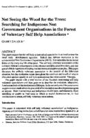 Not seeing the wood for the trees : searching for indigenous non government organisations in the forest of voluntary self help associations