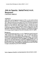 Aids in Uganda : initial social work responses