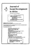 Journal of social development in Africa