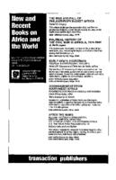 New and recent books on Africa and the world