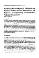 Reuniting unaccompanied children and families in Mozambique : an effort to link networks of community volunteers to a national programme
