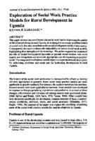 Exploration of social work practice models for rural development in Uganda