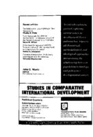 Studies in comparative international development