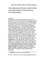 Vulnerability across a life course : an empirical study: women and criminality in Botswana prisons