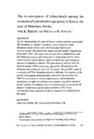 The re-emergence of tuberculosis among the economically productive age group in Kenya : the case of Mombasa district