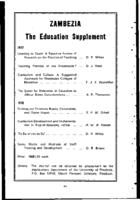 Advertisement : Zambezia, the education supplement
