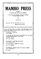 Advertisement : Mambo Press