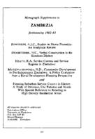 Advertisement : Monograph supplements to Zambezia forthcoming 1982-83