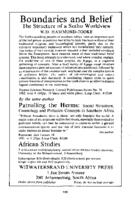 Advertisement : Witwatersrand University Press