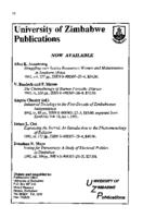 Advertisement : University of Zimbabwe Publications