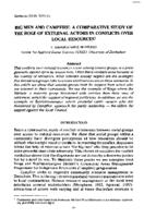 Big men and CAMPFIRE : a comparative study of the role of external actors in conflicts over local resources