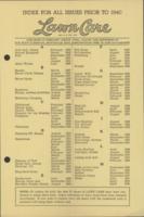 Lawn care. Index for all issues prior to 1940