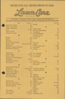 Lawn care. Index for all issues prior to 1942