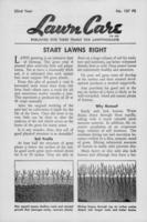 Lawn care. Vol. 22 no. 107 PS (1949)