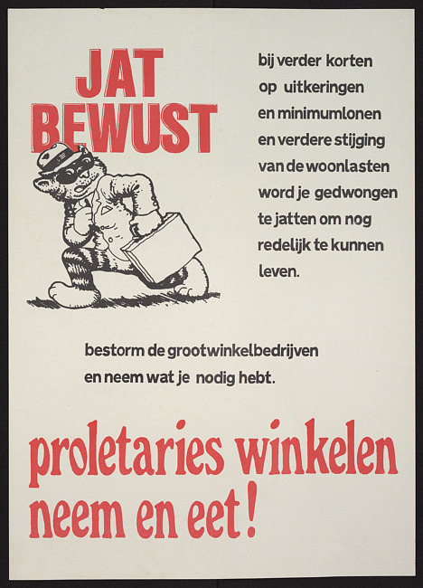 Jat bewust, proletaries winkelen neem en eet!