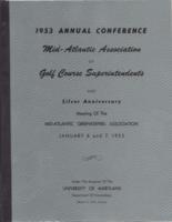 1953 Annual Conference, Mid-Atlantic Association of Golf Course Superintendents and silver anniversary meeting of the Mid-Atlantic Greenkeepers Association