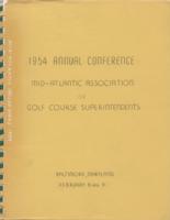 1954 Annual Conference, Mid-Atlantic Association of Golf Course Superintendents