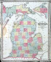 Township map of Michigan from the latest authorities