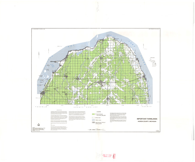 Important farmlands, Huron County, Michigan