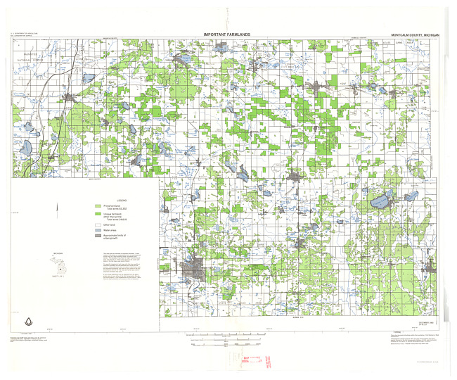 Important farmlands, Montcalm County, Michigan