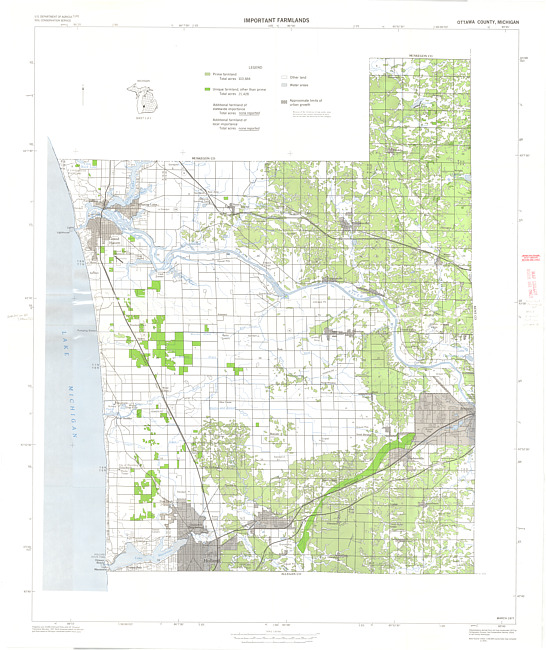 Important farmlands, Ottawa County, Michigan