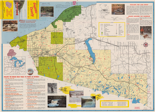 Gogebic County official recreational map