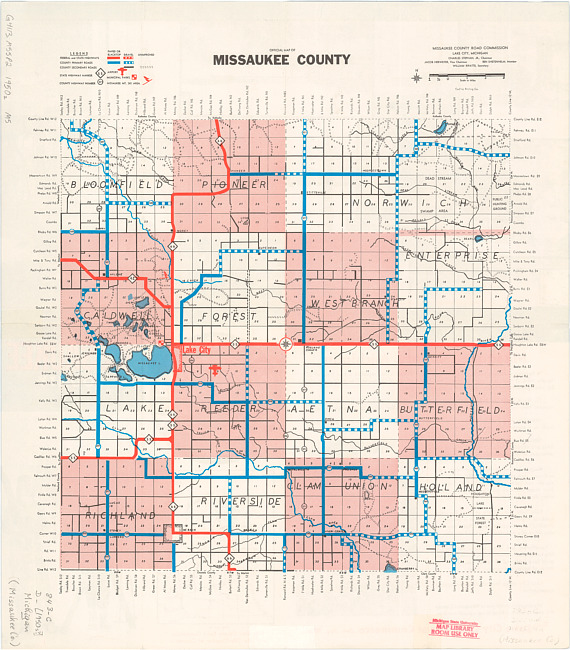 Official road map of Missaukee County, Michigan